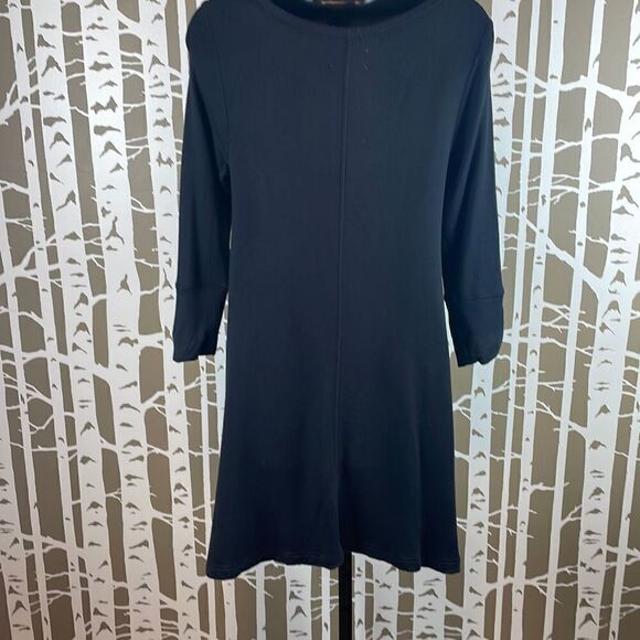 Lou & Grey Signaturesoft 3/4 Sleeve Lounge Fit & Flare Dress sz XS - Picture 2 of 7